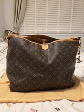 Louis Vuitton Monogram Canvas Delightful GM Shoulder Bag + LV Key Ring +Dust Bag