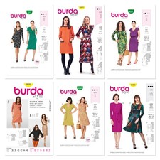 Burda Women’s Dresses. Sewing Pattern.  Unused. Assorted Sizes New