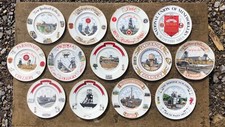 COLLIERY MINING PLATES EDWARDIAN FINE CHINA COLLECTABLES