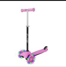 Evo Light Up Scooter 2+ Pink 3 Wheeled Kids 