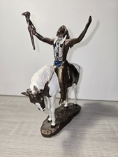 HAMILTON HORSE & RED  INDIAN CHIEF DELIVERENCE CHUCK  REN SOLID BRONZE  PERFECT