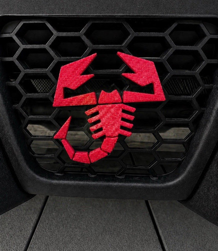 Abarth front letters white - letters,