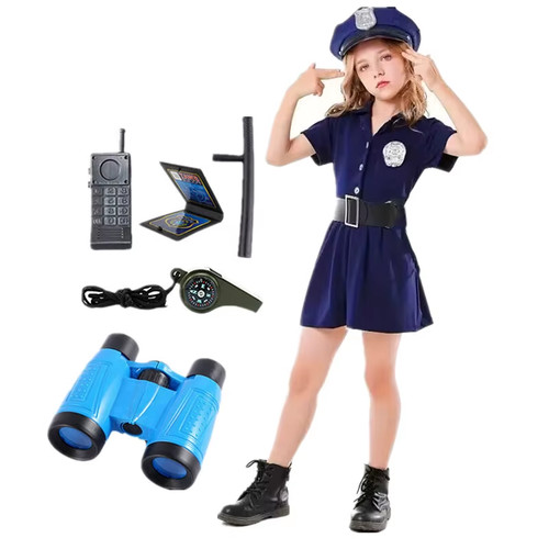 Girls police role - role, dress