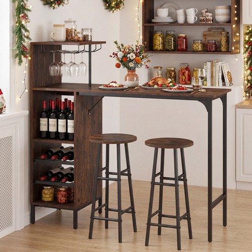 3pcs bar table and chairs - and, set