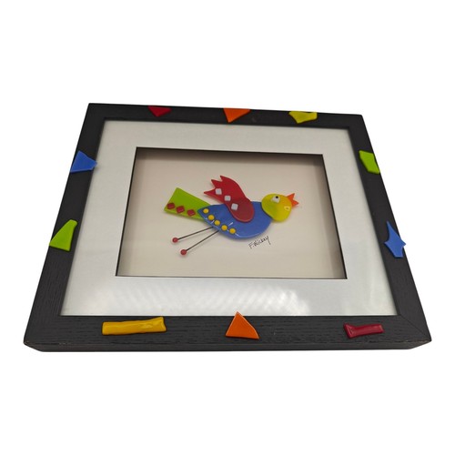 Whimsical fused glass happy - whimsical,