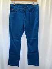 Diane Gilman Bright Blue Denim Straight Leg Jeans Size 12 L28