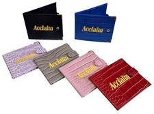 Acclaim Folding Bowlers Wallet Style Scorecard Holder Synthetic Animal Print