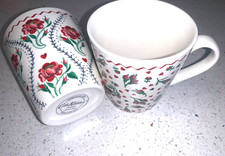 Cath Kidston 2 x Rose Print Mugs