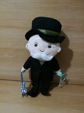 Official Mr Monopoly Man Soft Plush Toy Teddy 13" Tall Hasbro 2021 cuddly toy