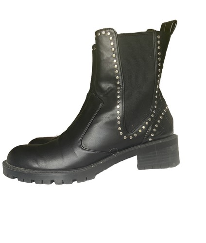 Zara black studded - zara, biker