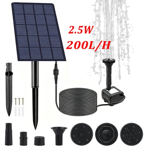 Solar panel powered water - powered,