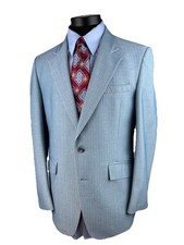 Vintage Hamer’s Robin Egg Blue Sport Coat Jacket Blazer 40R