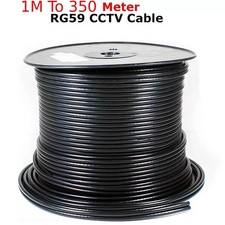 100m Shotgun Coaxial Cable For CCTV Lead Security Camera RG59- Power & Video UK