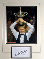 STEPHEN HENDRY - LEGENDARY SNOOKER PLAYER - EXCELLENT SIGNED DISPLAY