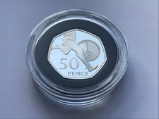 2019 SILVER PROOF PIEDFORT FOUR MINUTE MILE   50P FIFTY 50 PENCE COIN