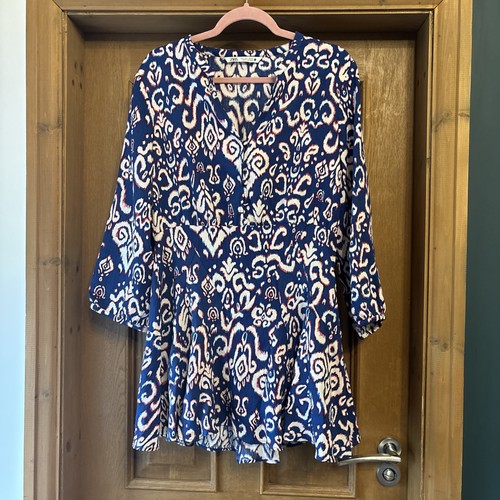 Zara navy blue floral - , mini
