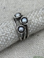 PANDORA silver PEARL 3 wishes