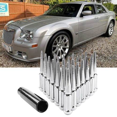 24x chrome m14x1 - spike, lug