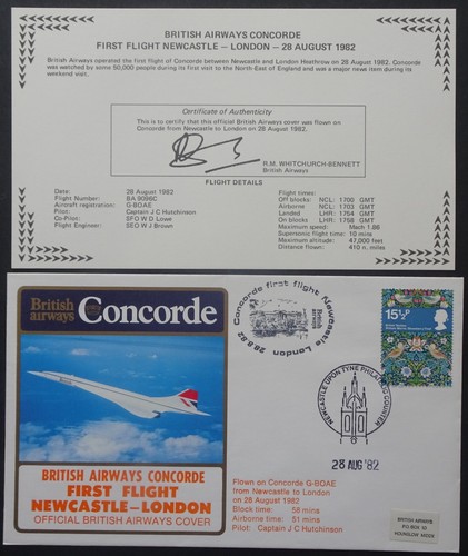 Concorde first flight cover - concorde,