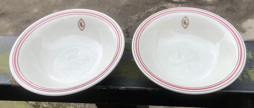 Vintage ellerman lines bowls - lines, x