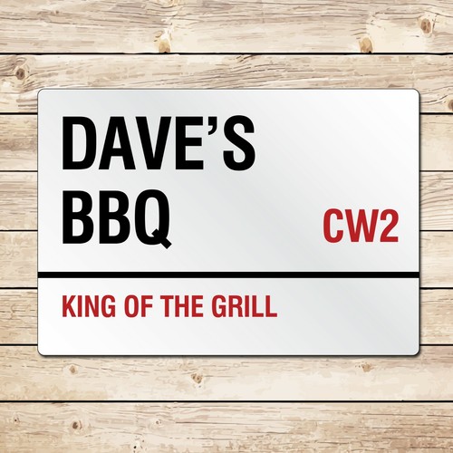 Custom metal bbq sign - custom,