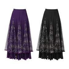 Women Ballroom Dance Skirt