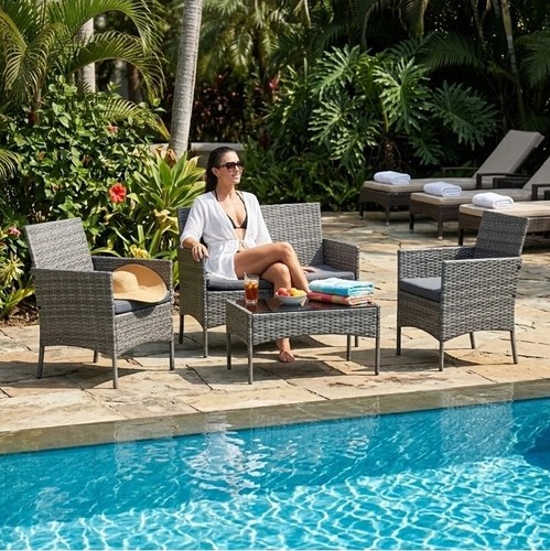 Seater garden sofa set - 4-seater,