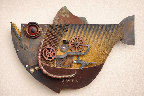 Handmade sculpture fish - handmade,
