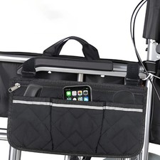Wheelchair side bag armrest - wheelchair,