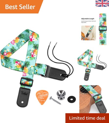 Adjustable floral ukulele - adjustable,