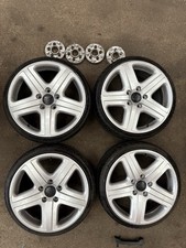 Vw Touareg 19" Alloys Wheels 5x100 Adaptors Golf Mk4 Bora Leon Audi TT A3 A1