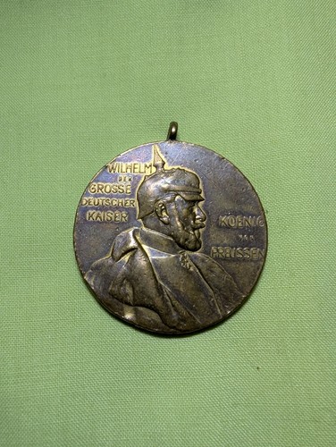 1897 german gilt bronze medal - bronze,