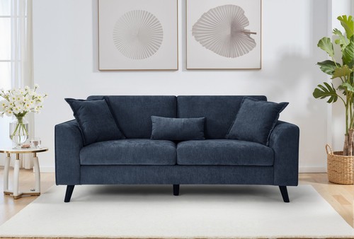 Sofas arlo blue fabric - fabric, 3