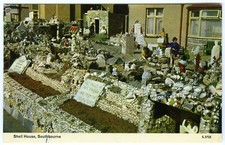 1960s Postcard Shell House Southbourne To Old Shoreham Road Southwick Aug 1967