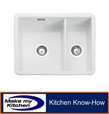 Rangemaster Rustique 1.5 Bowl Ceramic Undermount Sink CRUB3216