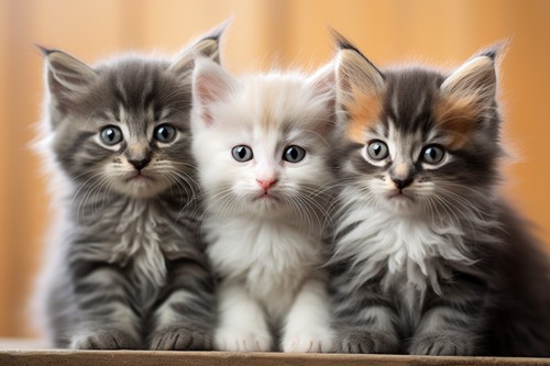 Cute kittens cat - cat, canvas