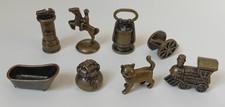 SET OF 8 X MONOPOLY METAL