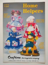 Craftime Knitting Pattern - Home Helpers - 4 - Bathroom, Kitchen, Sewing, Garden
