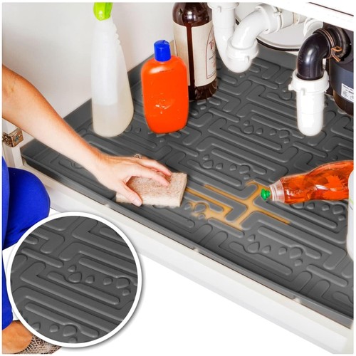 Leak proof under sink mat - sink,