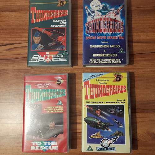 Thunderbirds job lot vhs - thunderbirds,