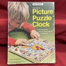 Vintage wooden child jigsaw - wooden, child's