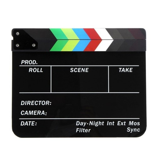 Reusable film clapper board - film,