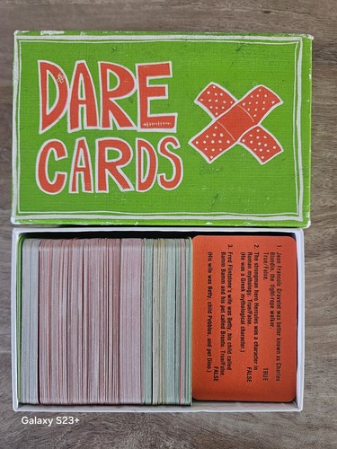 Vintage dare cards game adult - vintage,