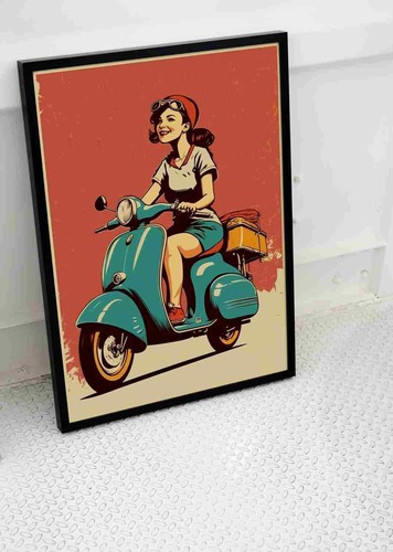 Lambretta vintage scooter - vintage,