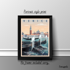 VENICE RETRO PRINT POSTER