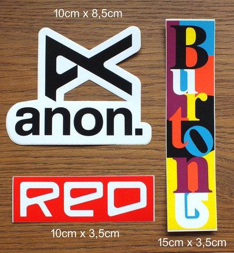 Decal stickers burton red - decal,