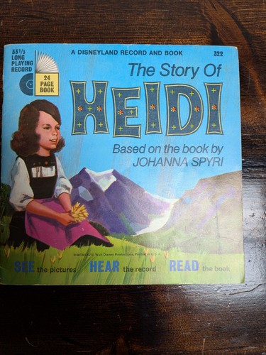 Vintage disney story heidi - disney,