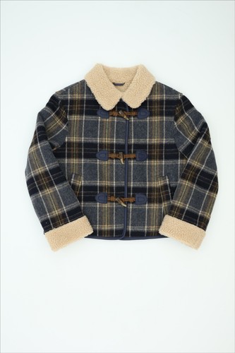 Girls coat brown mix - mix, plaid