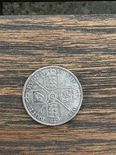 Victoria silver double florin - silver,