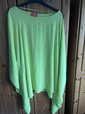 Gemma Collins Lime Butterfly Top Size 20-22